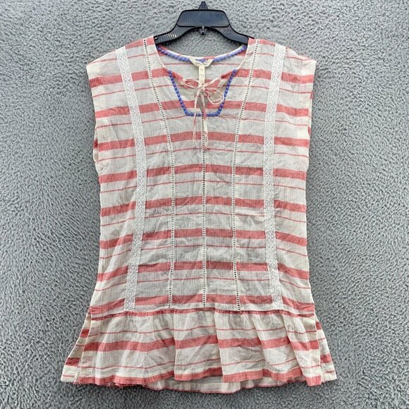 Matilda Jane Women’s Beach‎ Vibes Cover Up Size XS Beige Pink - Picture 1 of 15